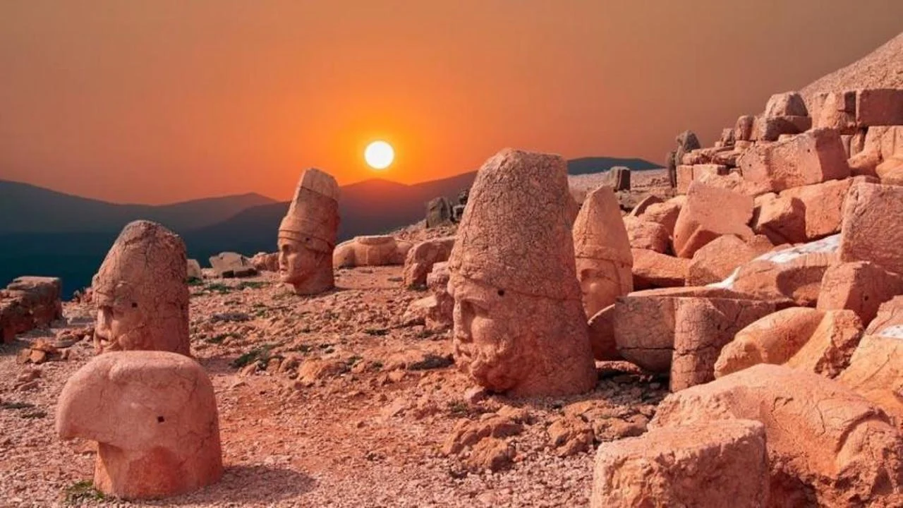 Sunset Over the Ancient Mountaintop