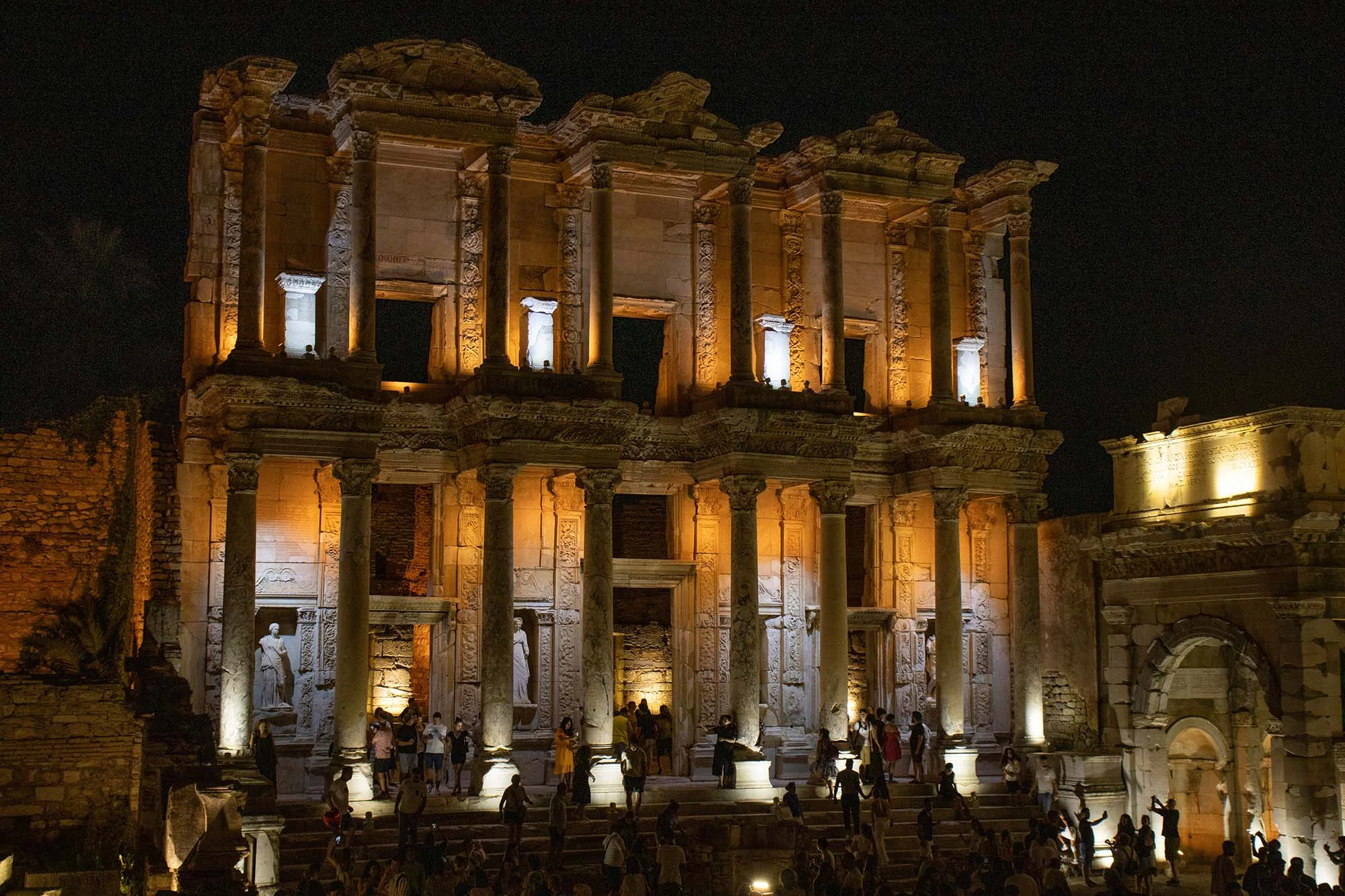 Ephesus Illuminated by Night